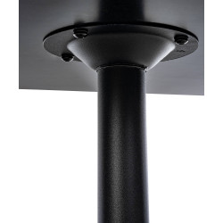 Mesa alta cuadrada Negro/negro