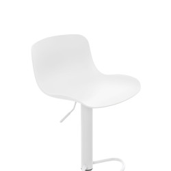 Conjunto de 2 Taburetes de bar con respaldo alto & 1 Mesa Medora Blanco