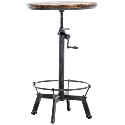 Mesa Malita En Estilo Industrial Plateado antiguo