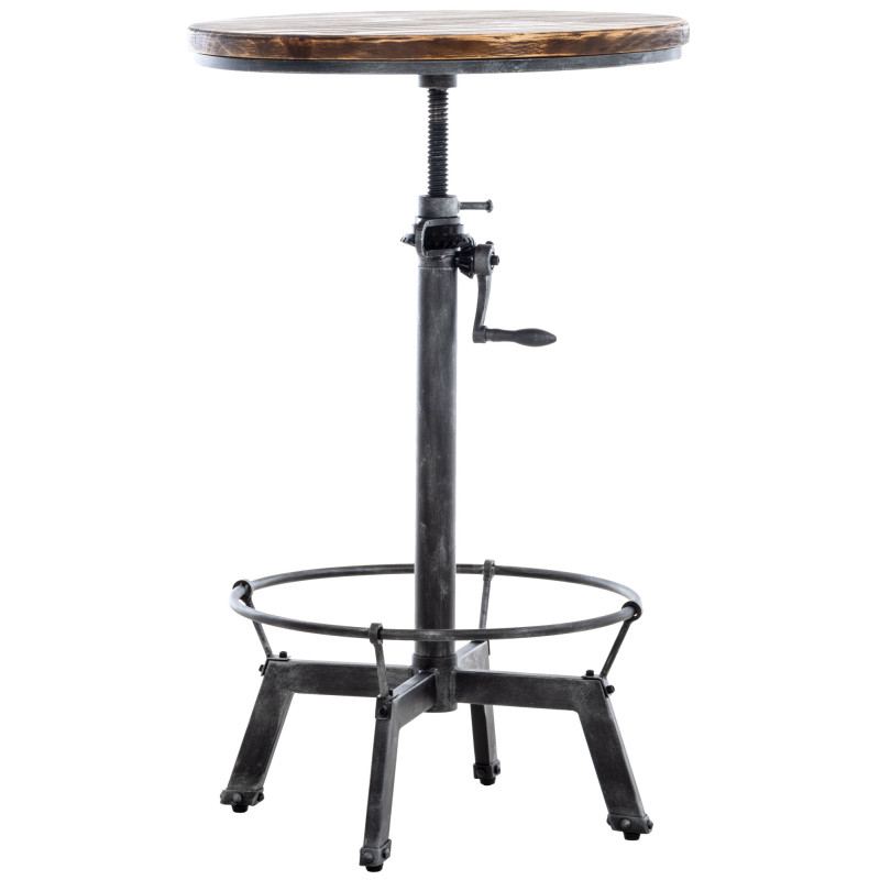 Mesa Malita En Estilo Industrial Plateado antiguo