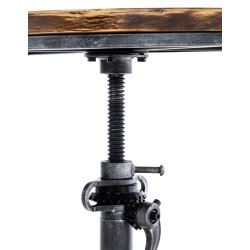 Mesa Malita En Estilo Industrial Plateado antiguo