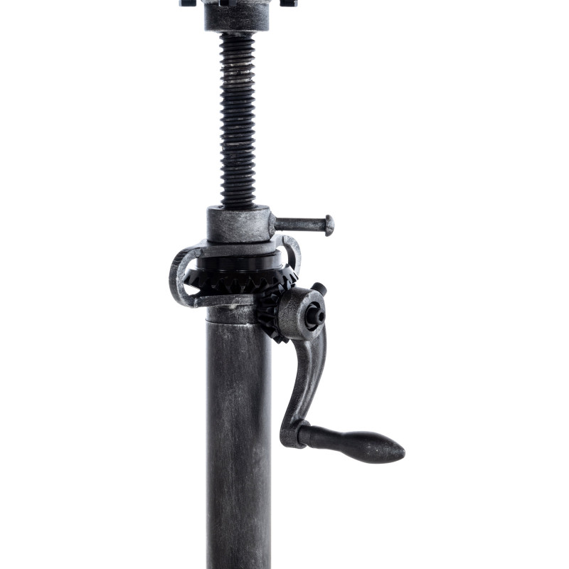 Tavolo design industriale Malita Argento antico