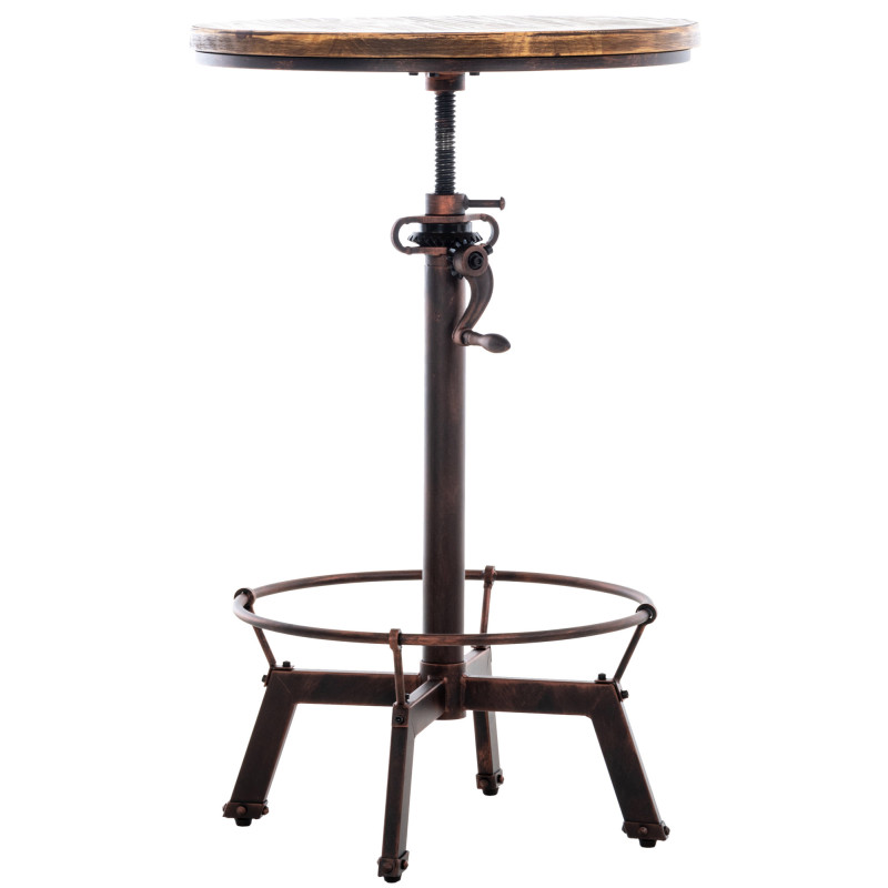 Tavolo design industriale Malita bronzo