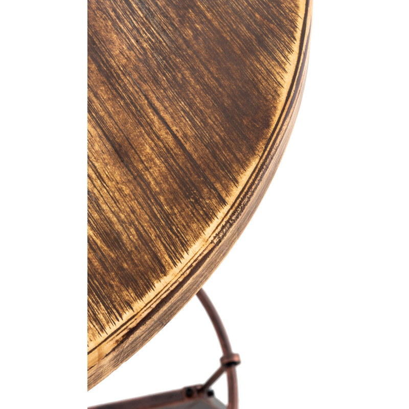 Tavolo design industriale Malita bronzo