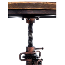 Tavolo design industriale Malita bronzo