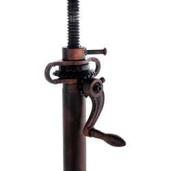 Tavolo design industriale Malita bronzo