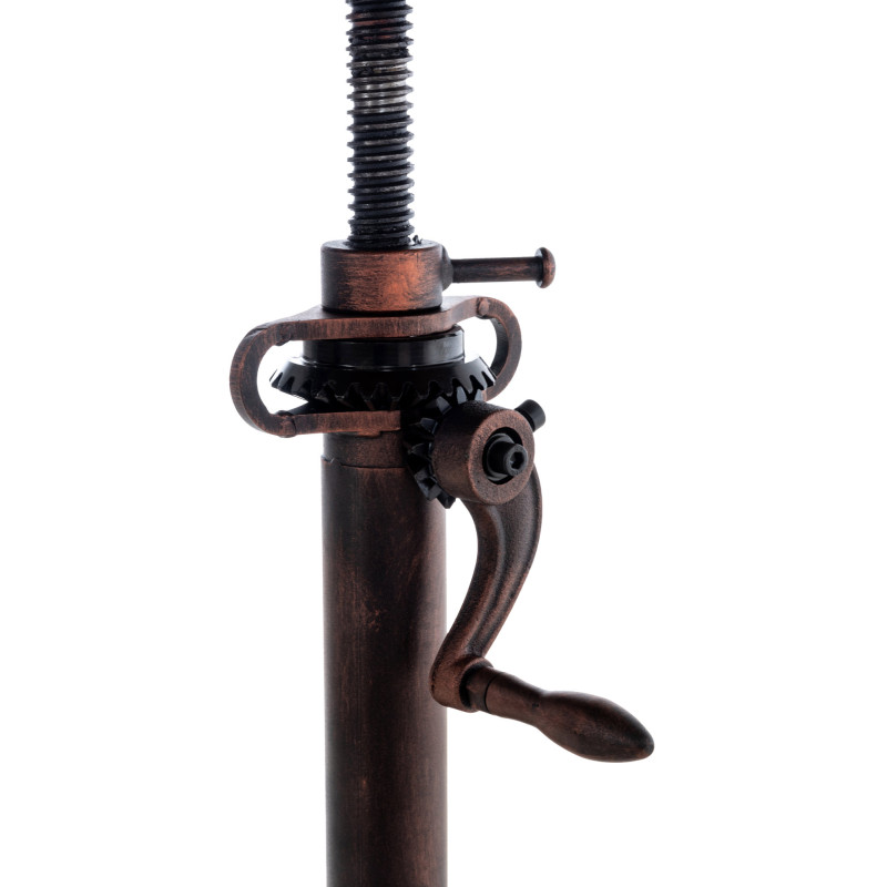 Tavolo design industriale Malita bronzo