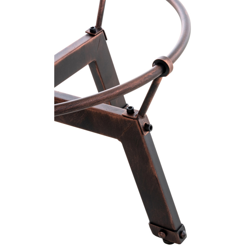 Tavolo design industriale Malita bronzo