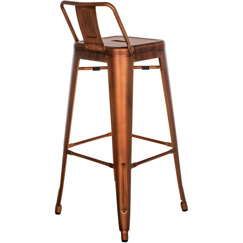 Ensemble de 4 tabourets de bar Mason cuivre