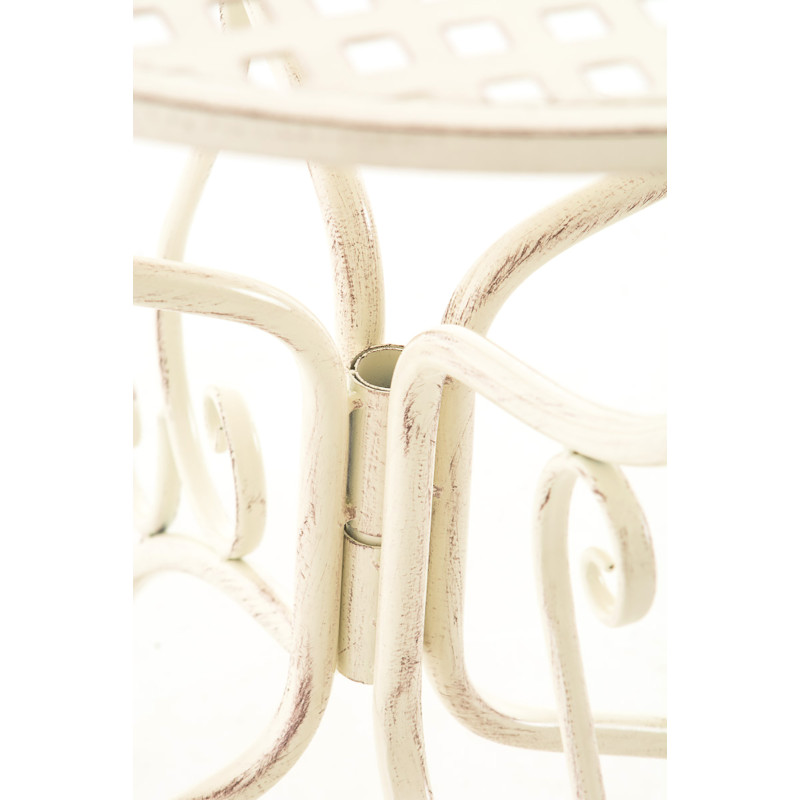 Mesa jardin Amanda Ø 70 cm Crema antiguo