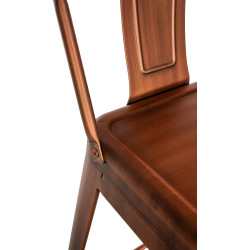 Ensemble de 4 tabourets de bar Mason cuivre