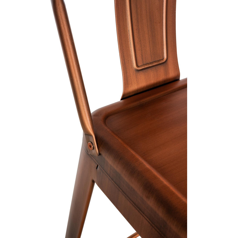 Ensemble de 4 tabourets de bar Mason cuivre