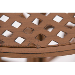 Table Amanda, marron antique