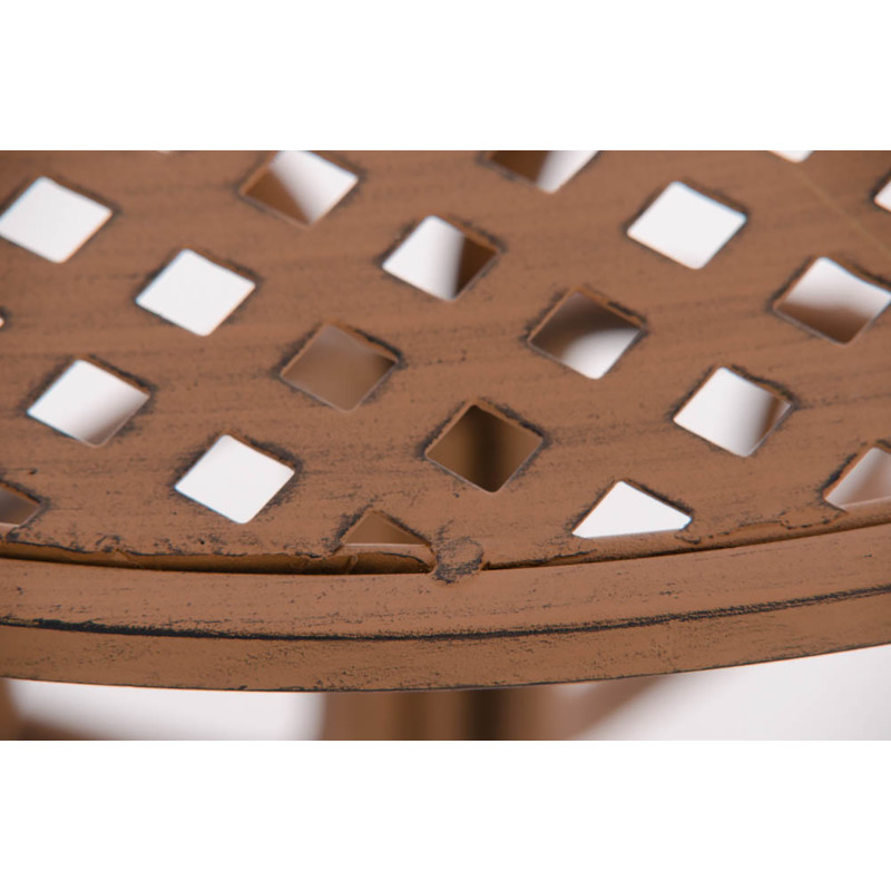 Mesa jardin Amanda Ø 70 cm Marrón antiguo