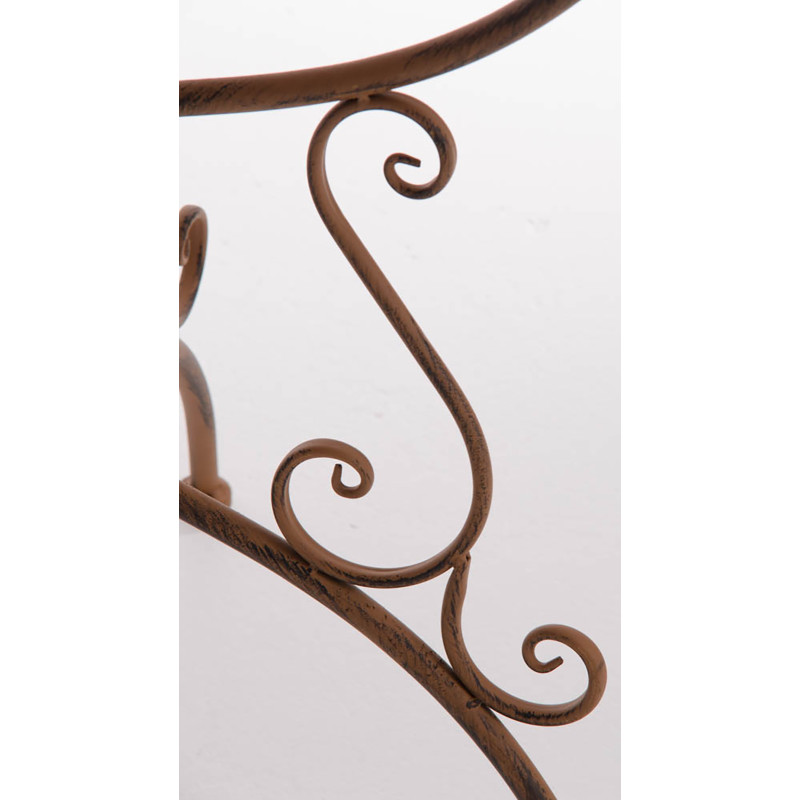 Mesa jardin Amanda Ø 70 cm Marrón antiguo