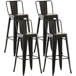 Ensemble de 4 tabourets de...