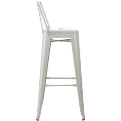 Ensemble de 4 tabourets de bar Mason argent