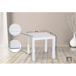 Table d'appoint Ocean, blanche