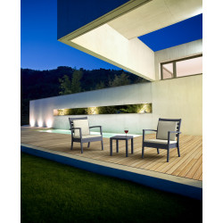 Table d'appoint oc?an, gris fonc?