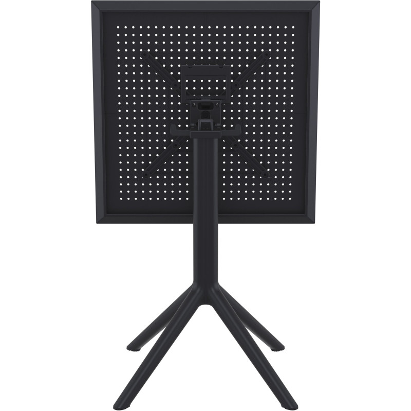 Table pliante Sky, carr?e, noire