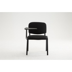 Fauteuil Ken avec table pliante, tissu noir