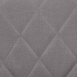 Tabouret de bar Lazio tissu blanc gris