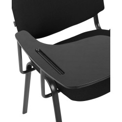 Silla Ken XL con mesa plegable Negro