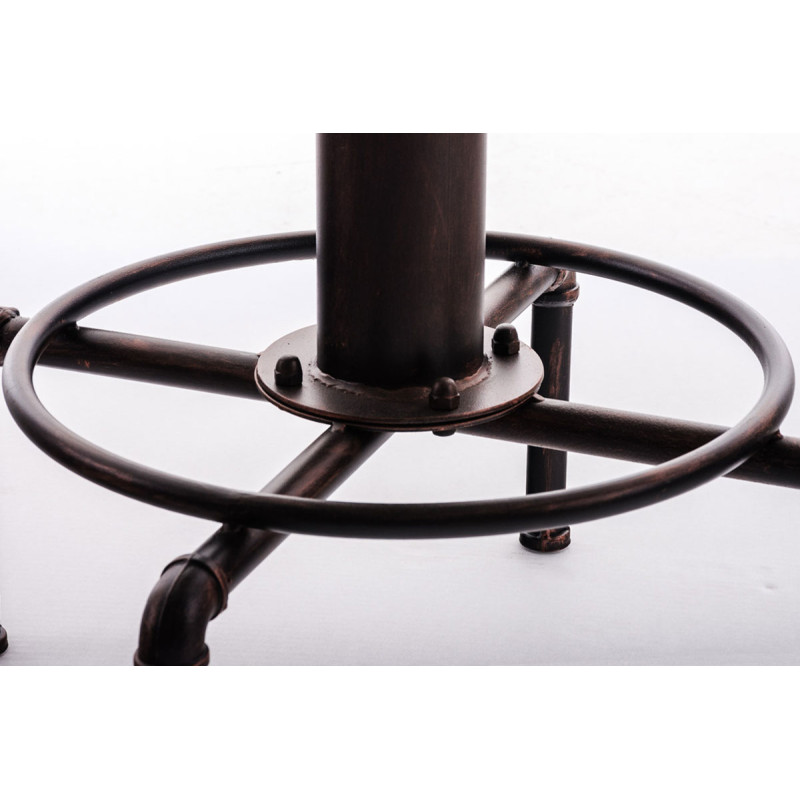 Mesa Lumos Industrial Look & Ø 50 cm Bronce