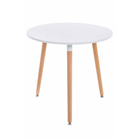 Table Ansgar, blanc naturel