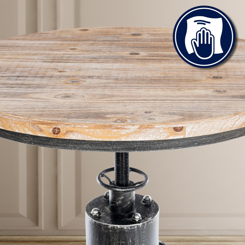Table sur pied en argent antique de la Ruhr