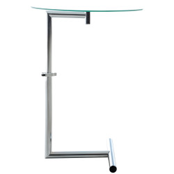 Table en verre Safi, verre transparent
