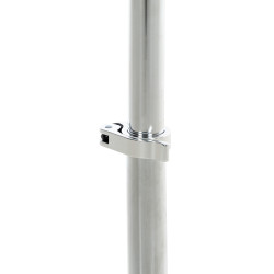 Table en verre Safi, verre transparent