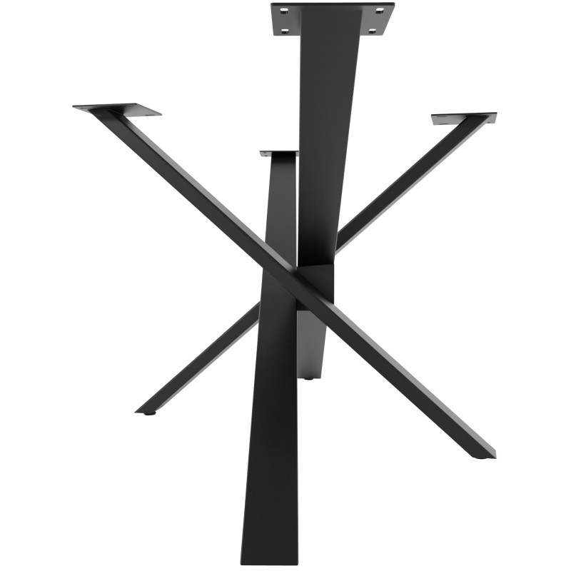 Pieds de table Jimmy 180x80x72 noirs