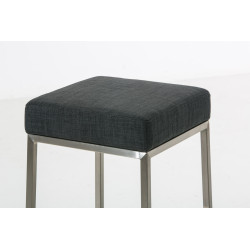 Tabouret de bar Montréal E85 tissu gris foncé