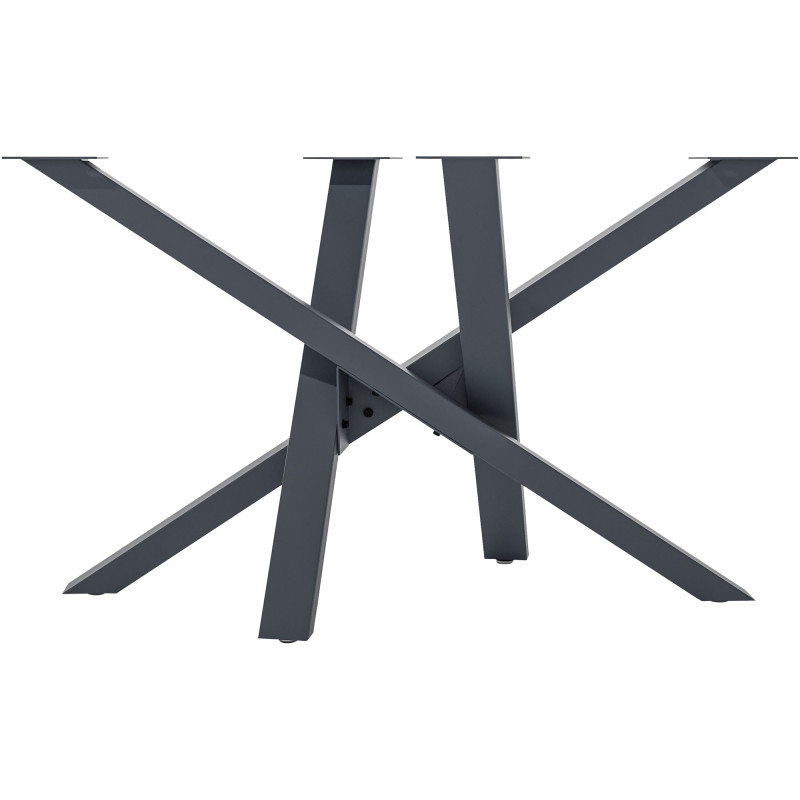 Pieds de table Jimmy 120x60x72 gris