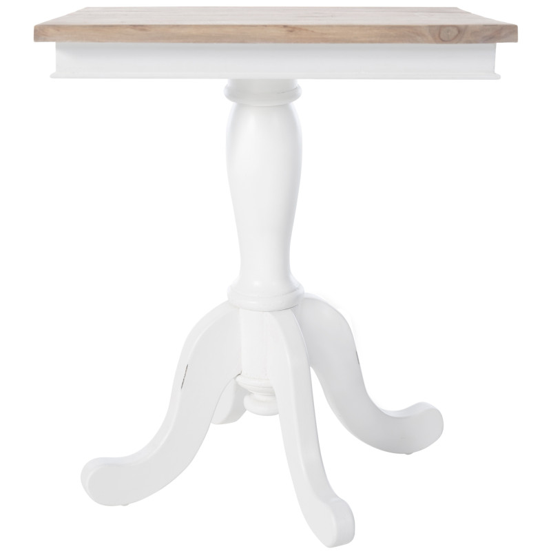 Table d'appoint Goa 70, naturel/blanc