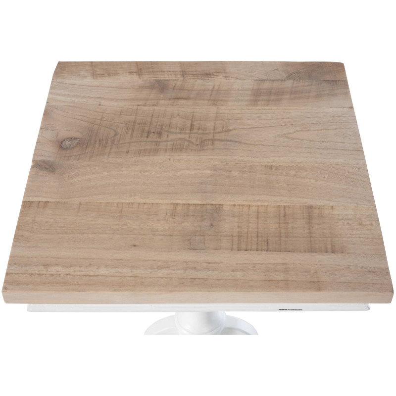 Table d'appoint Goa 70, naturel/blanc
