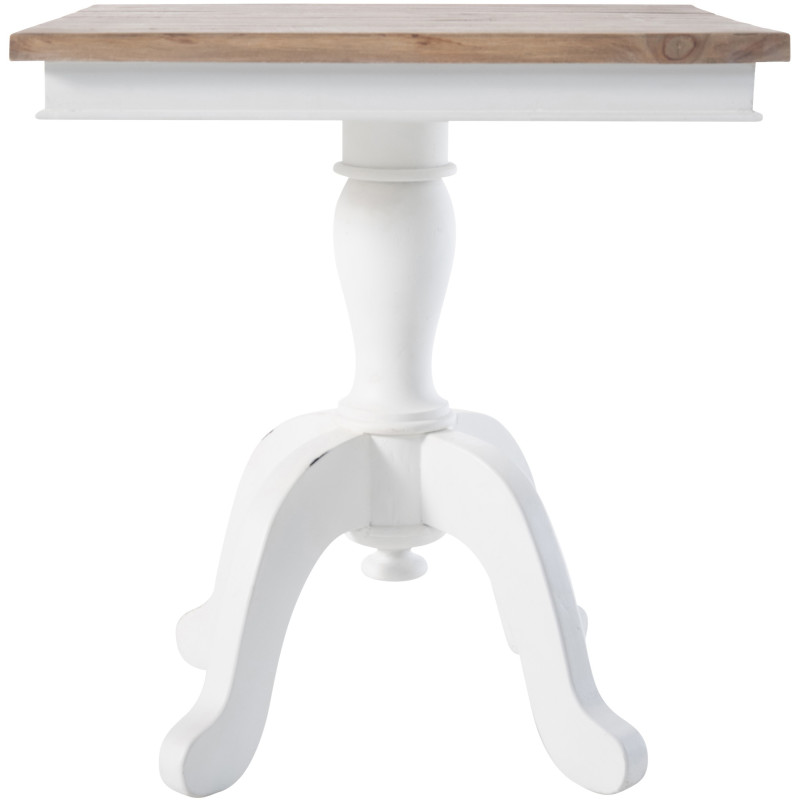 Table d'appoint Goa 50 naturelle/blanche