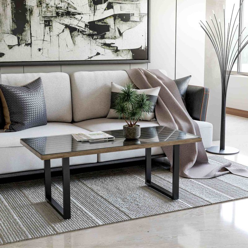 2 pieds de table Velden, 30 cm, noirs