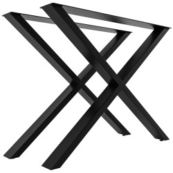 2 pieds de table Swift L noirs