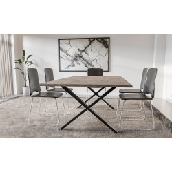 2 pieds de table Swift L noirs