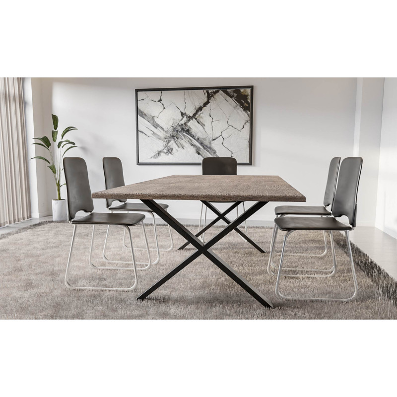 2 pieds de table Swift L, noirs