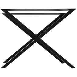 2 pieds de table Swift L, noirs