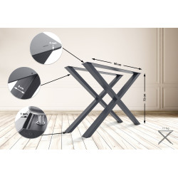 Patas de mesa Swift Gris,L