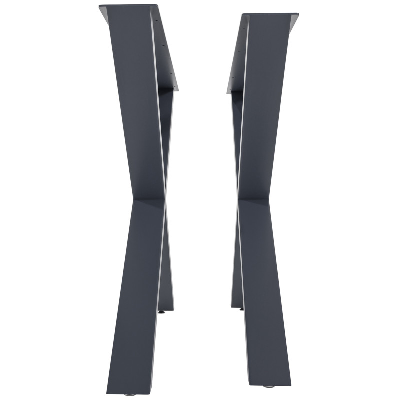 2 pieds de table Swift L gris