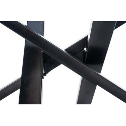 Pieds de table Jimmy 120x70x72 noir industriel