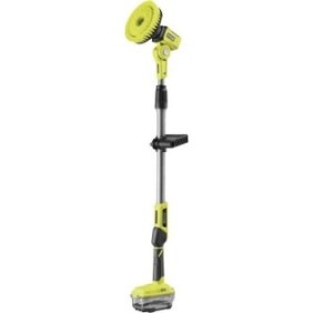 Brosse motorisée télescopique 18V - diam. 150 mm - 210 tr/min - perche 1 m a 1,4 m - Livrée avec 1 brosse moyenne + 1 mousse