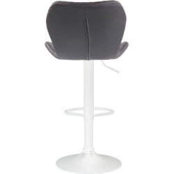 Tabouret de bar en liège simili cuir gris