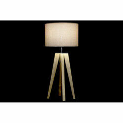 Lampe de bureau DKD Home Decor Beige Bois Marron 220 V 50 W 30 x 30 x 69 cm
