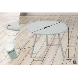 Table basse Minot, turquoise